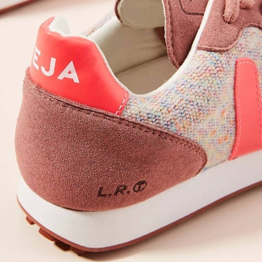 VEJA SDU Rec Flannel Sneakers Cloudy Rose-Fluo Colorway Pink Women Shes Size 8 - Picture 2 of 13